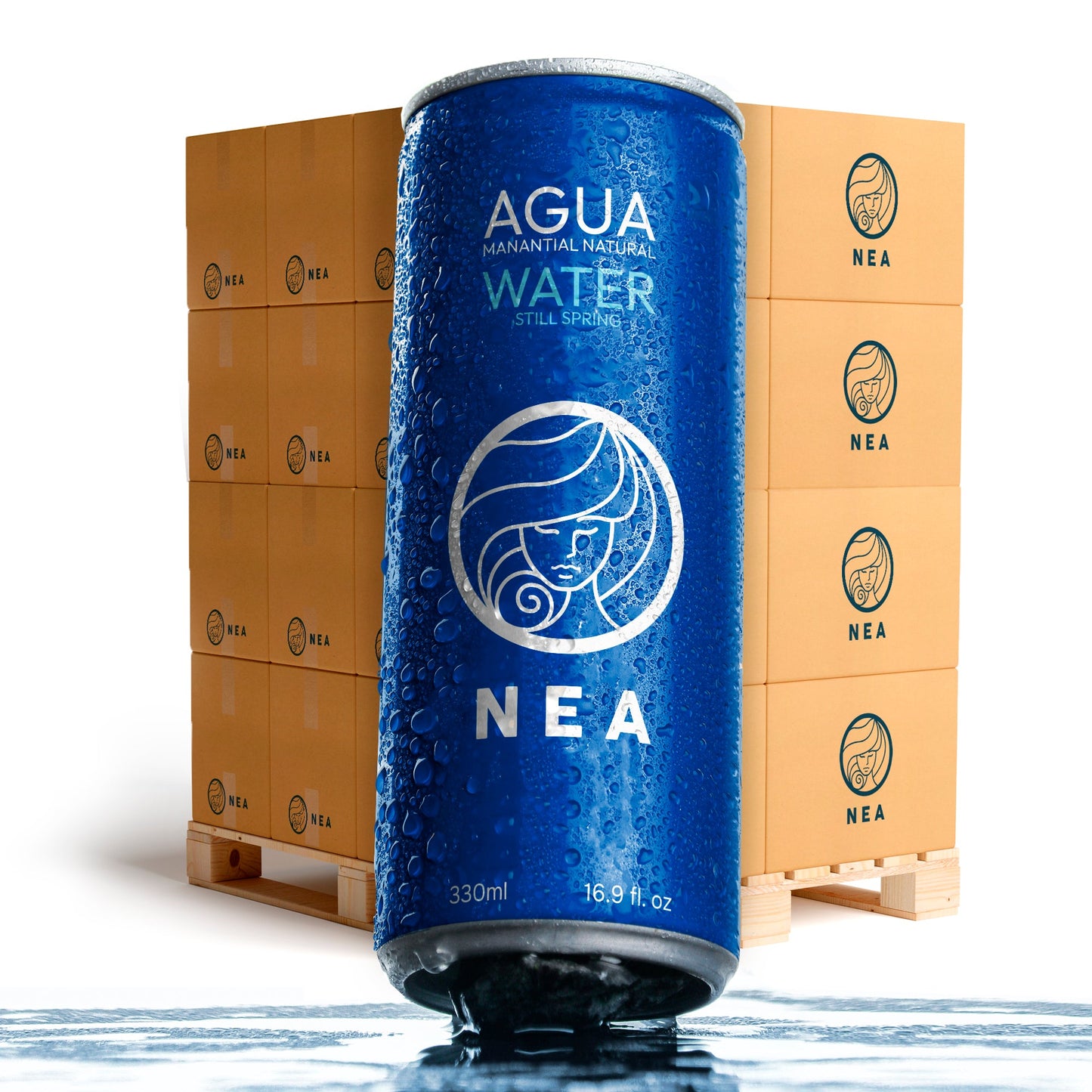Pallet Agua con Gas NEA | Burbujeante y sostenible