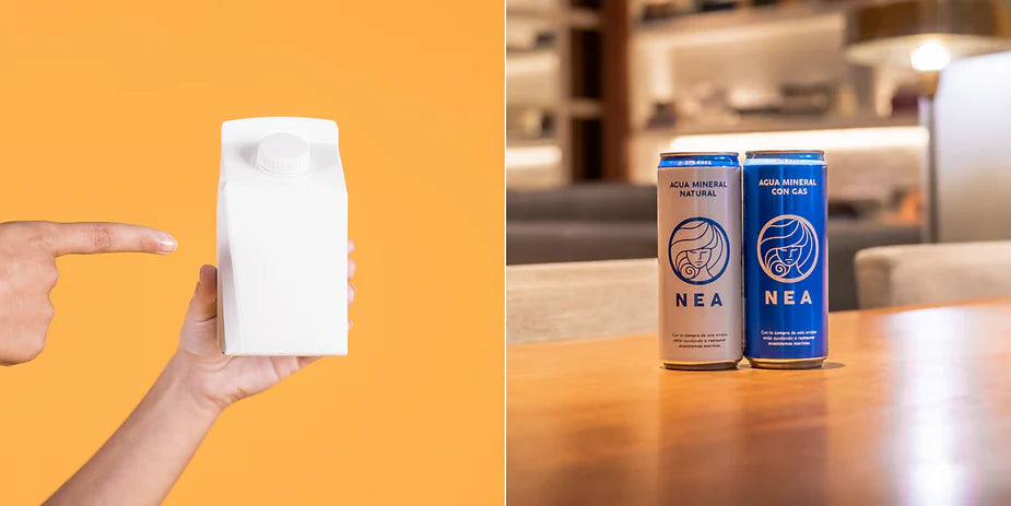 Agua en caja vs agua en lata de aluminio: ¿Cuál es más sostenible? - Agua NEA