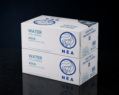 Lifestyle NEA agua manantial 33cl, lata aluminio reciclable ideal para oficinas y eventos